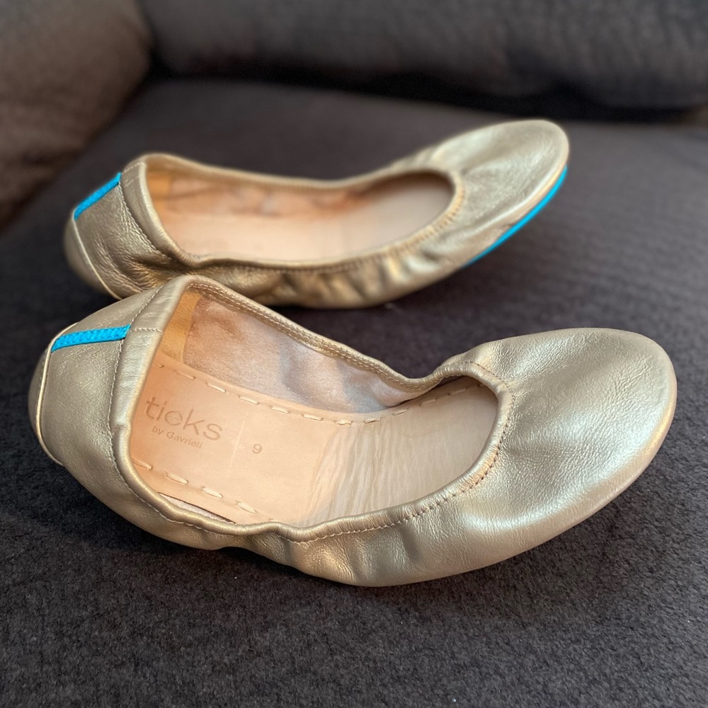 Bronze Tieks Size 9 -Like New Condition